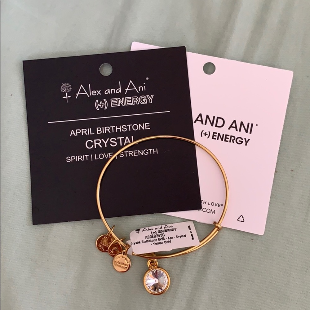 Alex & Ani April birth stone bracelet